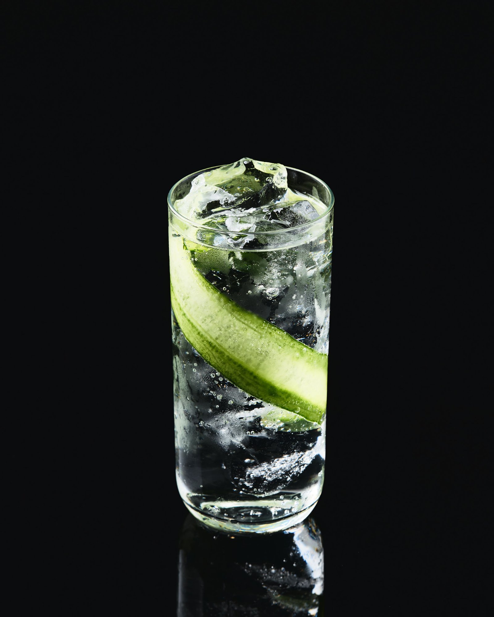 Cucumber & Basil Collins — signature cocktail by Adam Keane